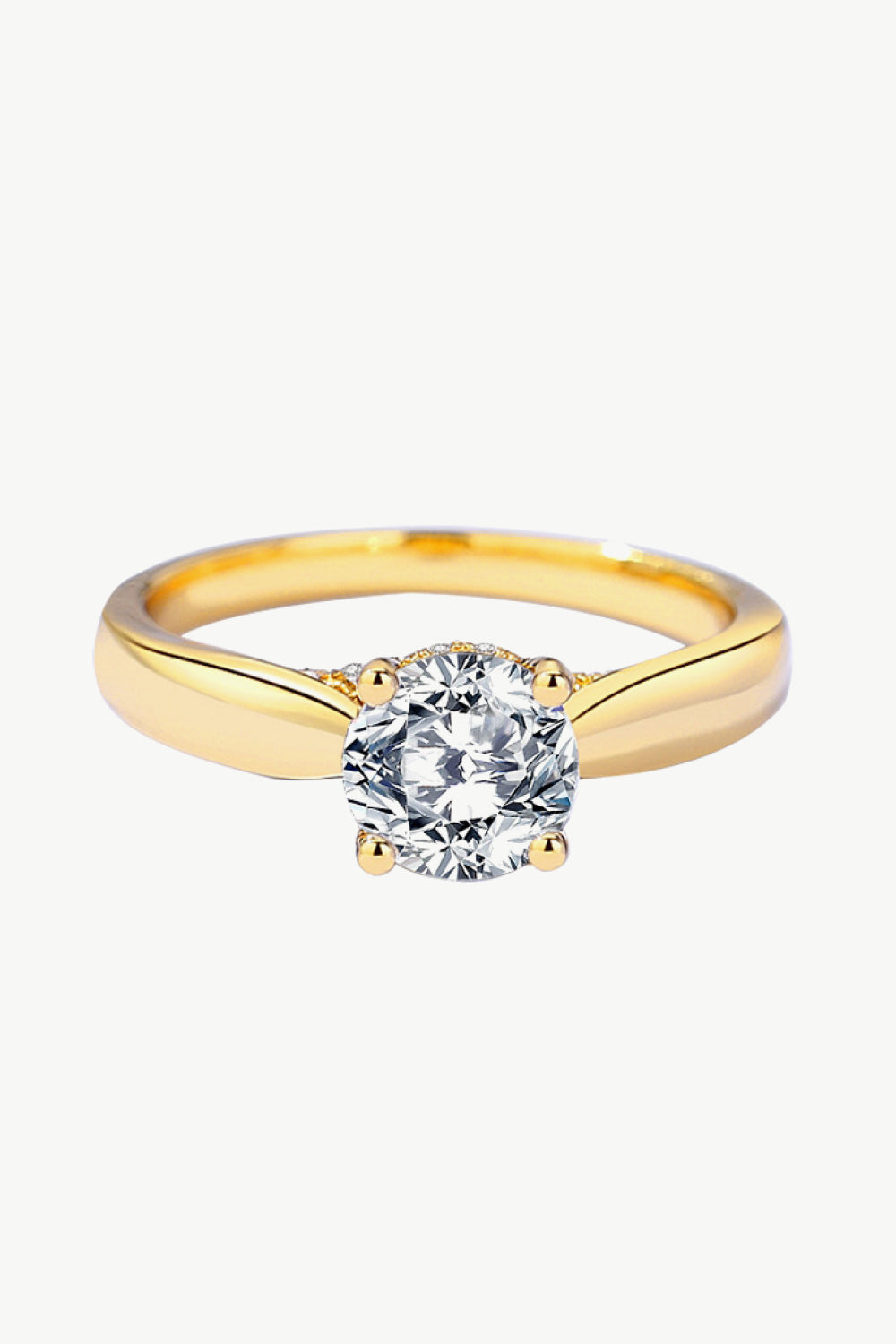 Classic 925 Sterling Silver Moissanite Ring-Teresa&#39;s Fashionista LLC