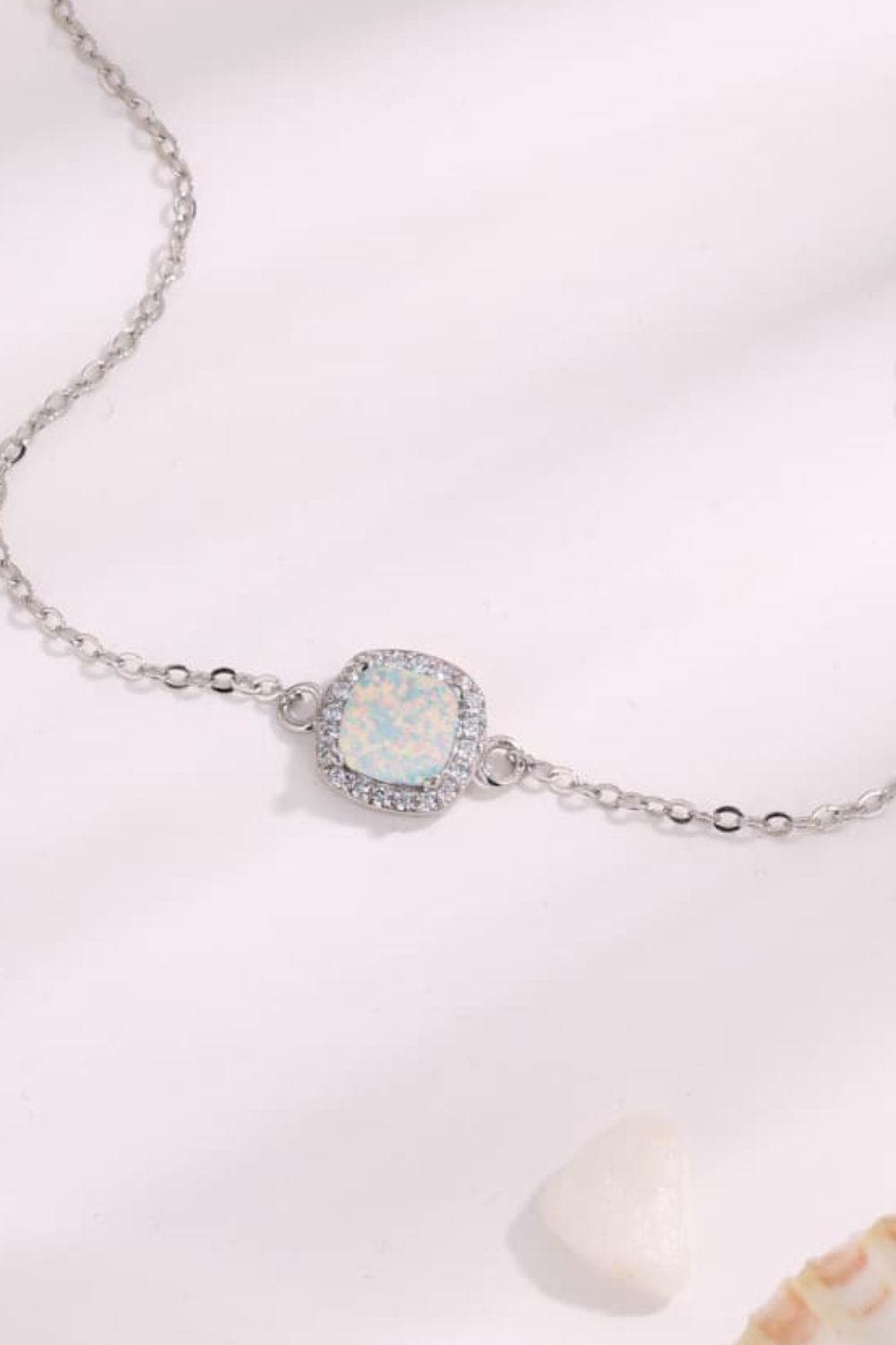 Opal Platinum-Plated Bracelet-Teresa&#39;s Fashionista LLC