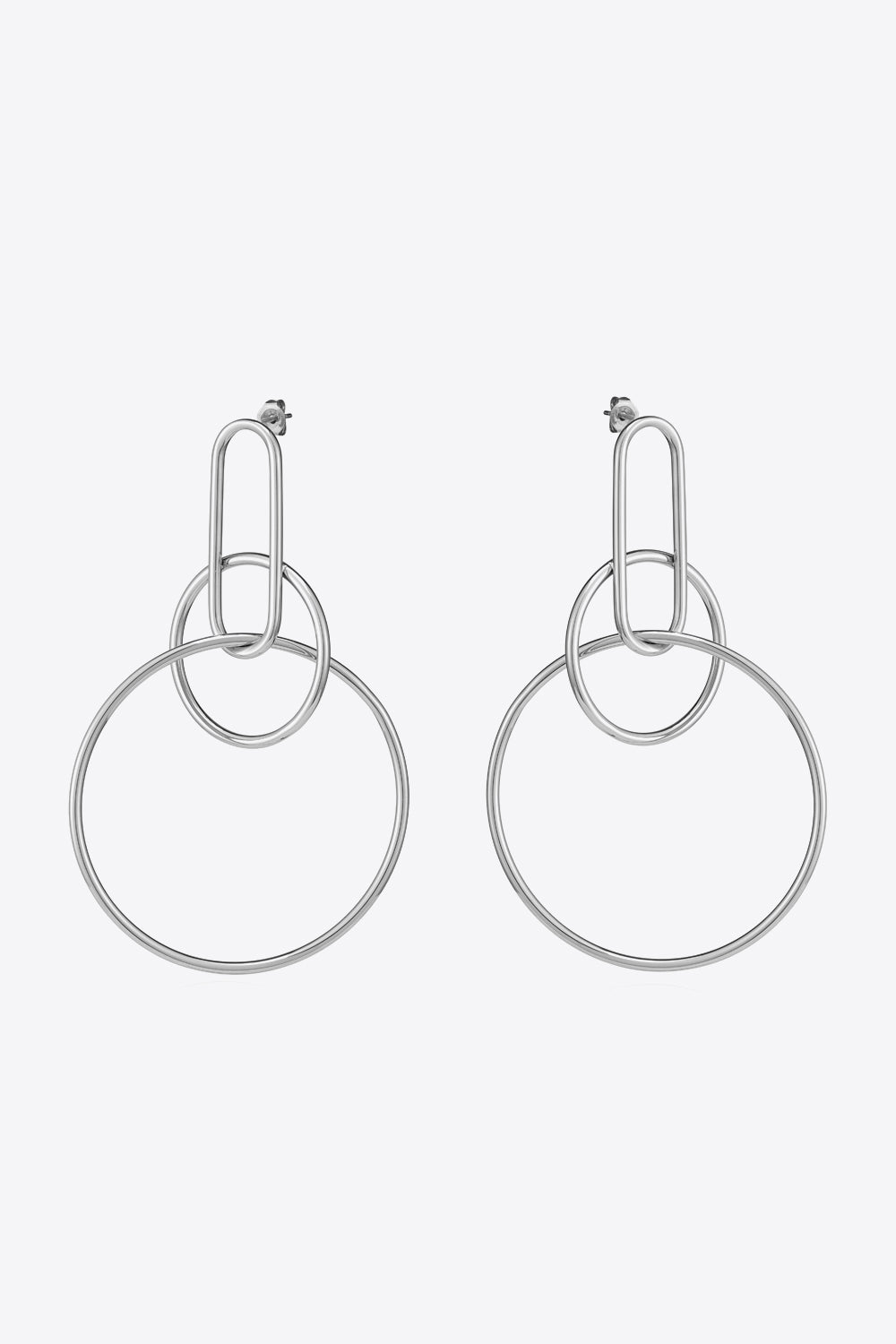 Speak For Yourself Link Hoop Earrings-Teresa&#39;s Fashionista LLC