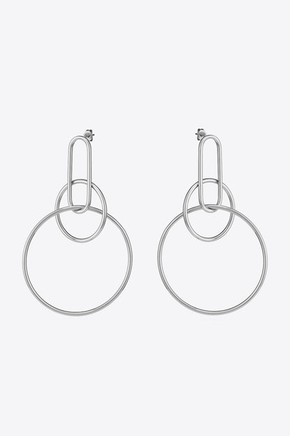 Speak For Yourself Link Hoop Earrings-Teresa&#39;s Fashionista LLC