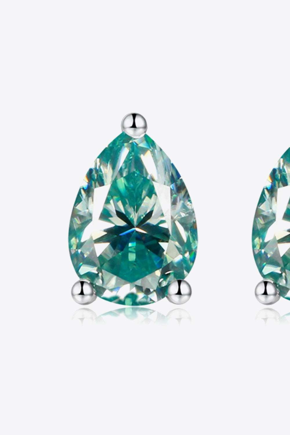 2 Carat Moissanite Teardrop Earrings-Teresa&#39;s Fashionista LLC