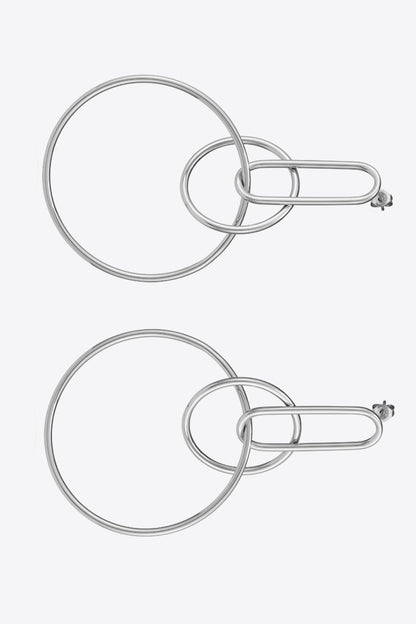 Speak For Yourself Link Hoop Earrings-Teresa&#39;s Fashionista LLC