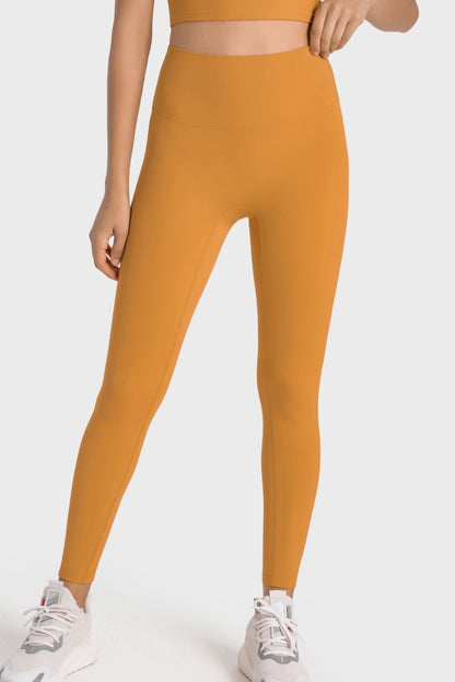 High-Rise Wide Waistband Yoga Leggings-Teresa&#39;s Fashionista LLC