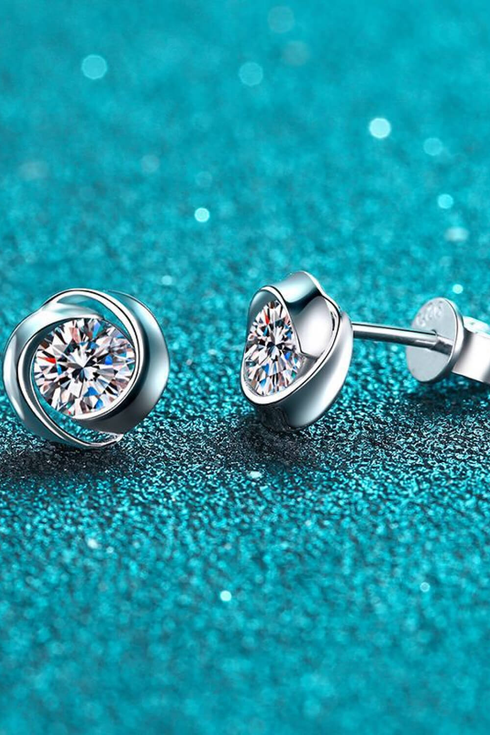 Feeling Fun Moissanite Stud Earrings-Teresa&#39;s Fashionista LLC