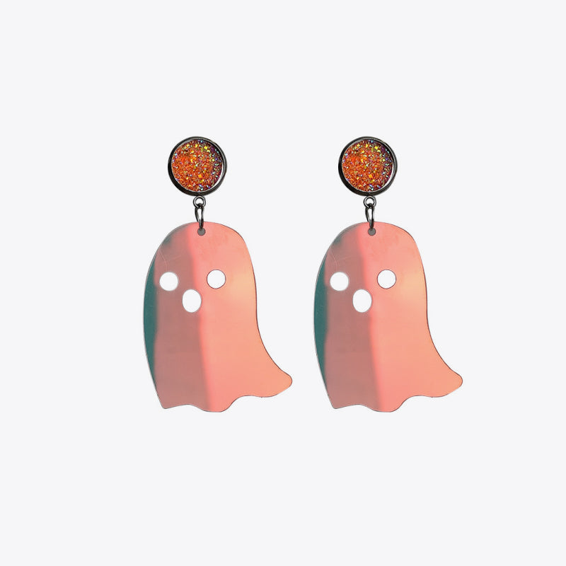 Ghost Shape Acrylic Dangle Earrings-Teresa&#39;s Fashionista LLC