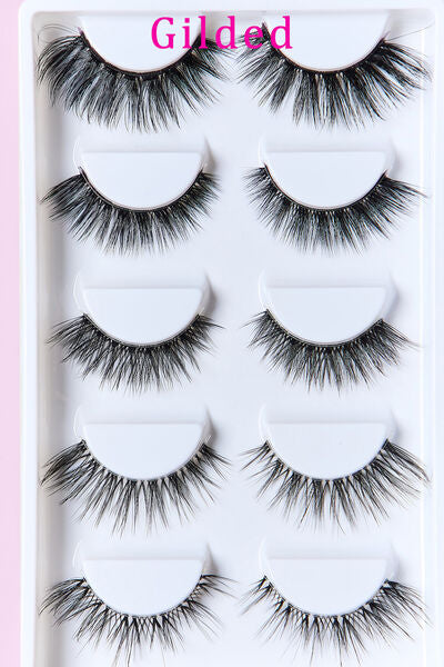 SO PINK BEAUTY Faux Mink Eyelashes Variety Pack 5 Pairs-Teresa&#39;s Fashionista LLC