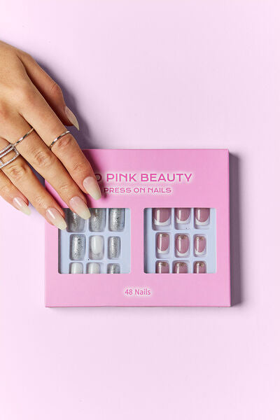 SO PINK BEAUTY Press On Nails 2 Packs-Teresa&#39;s Fashionista LLC