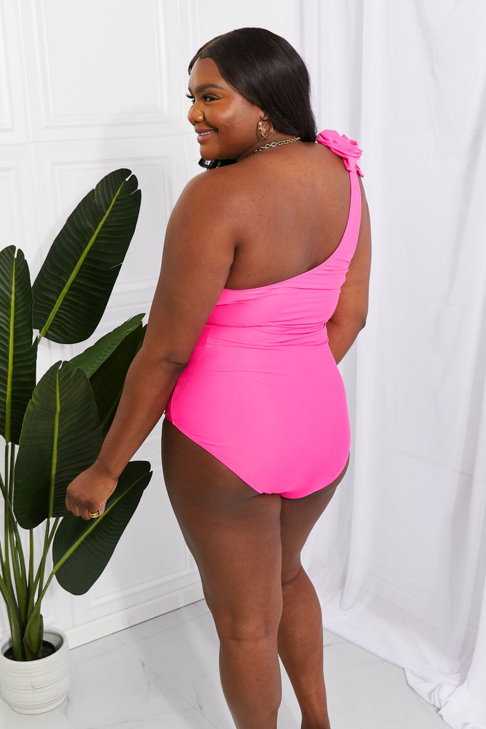 Marina West Swim Deep End One-Shoulder One-Piece Swimsuit-Teresa&#39;s Fashionista LLC