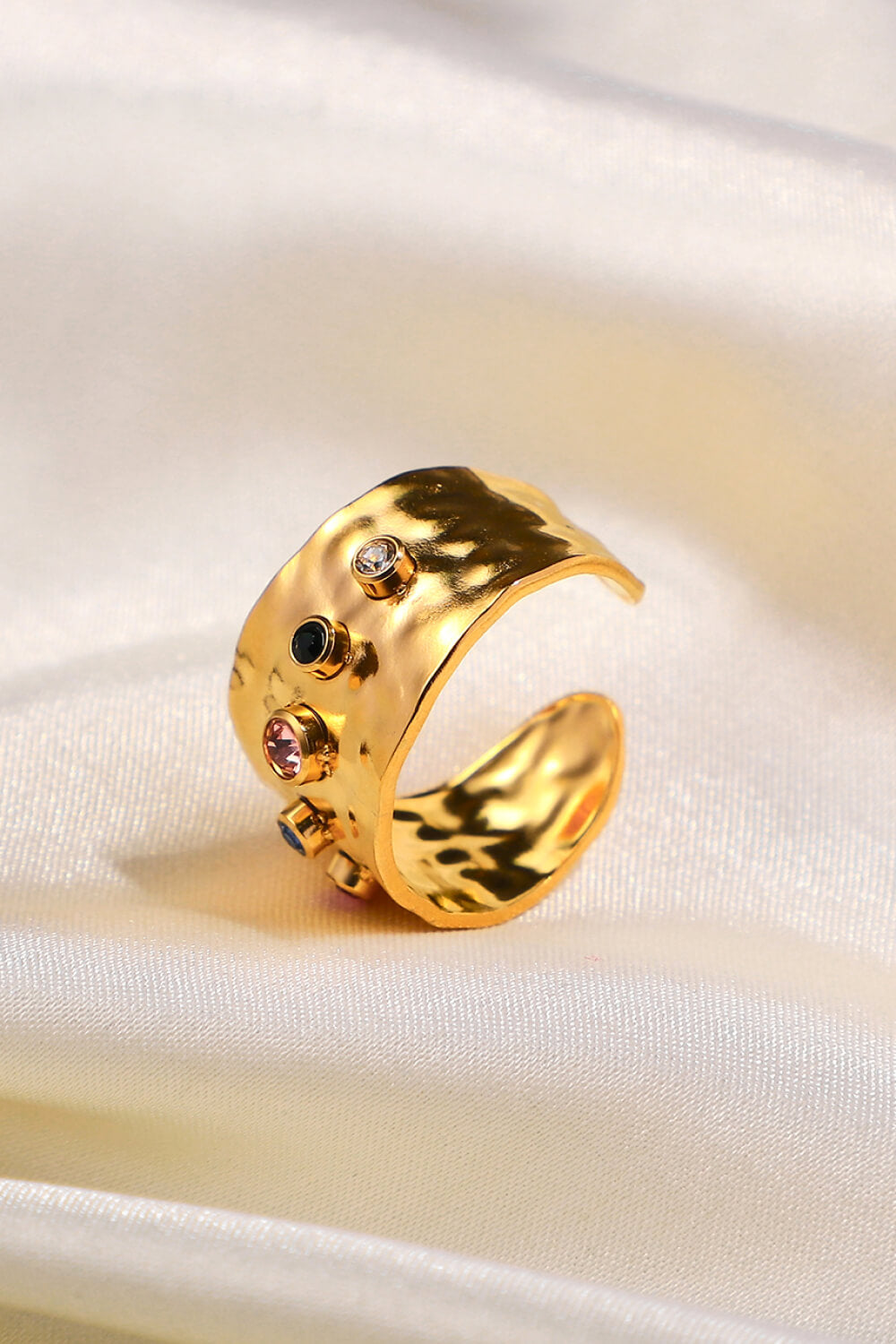 18K Gold-Plated Zircon Ring-Teresa&#39;s Fashionista LLC