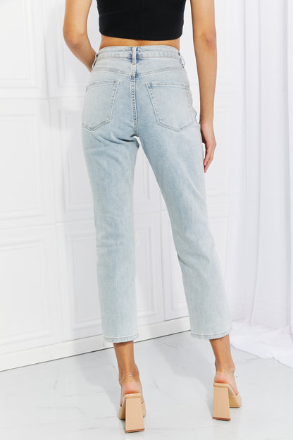 Vervet by Flying Monkey Stand Out Full Size Distressed Cropped Jeans-Teresa&#39;s Fashionista LLC