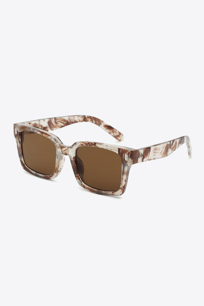 UV400 Polycarbonate Square Sunglasses-Teresa&#39;s Fashionista LLC