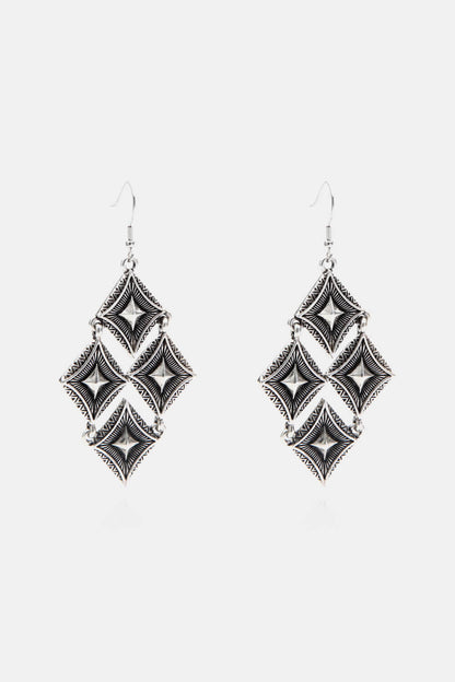 Stainless Steel Geometric Dangle Earrings-Teresa&#39;s Fashionista LLC