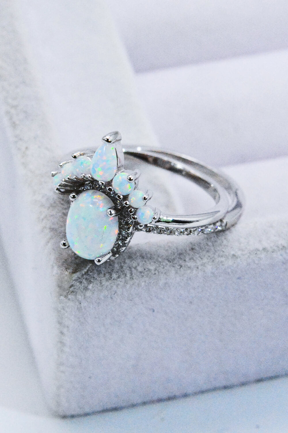 925 Sterling Silver Opal Ring-Teresa&#39;s Fashionista LLC