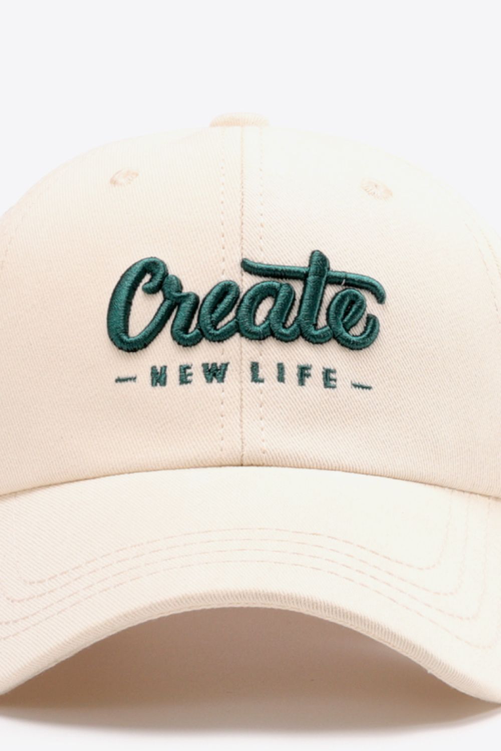 CREATE NEW LIFE Adjustable Cotton Baseball Cap-Teresa&#39;s Fashionista LLC