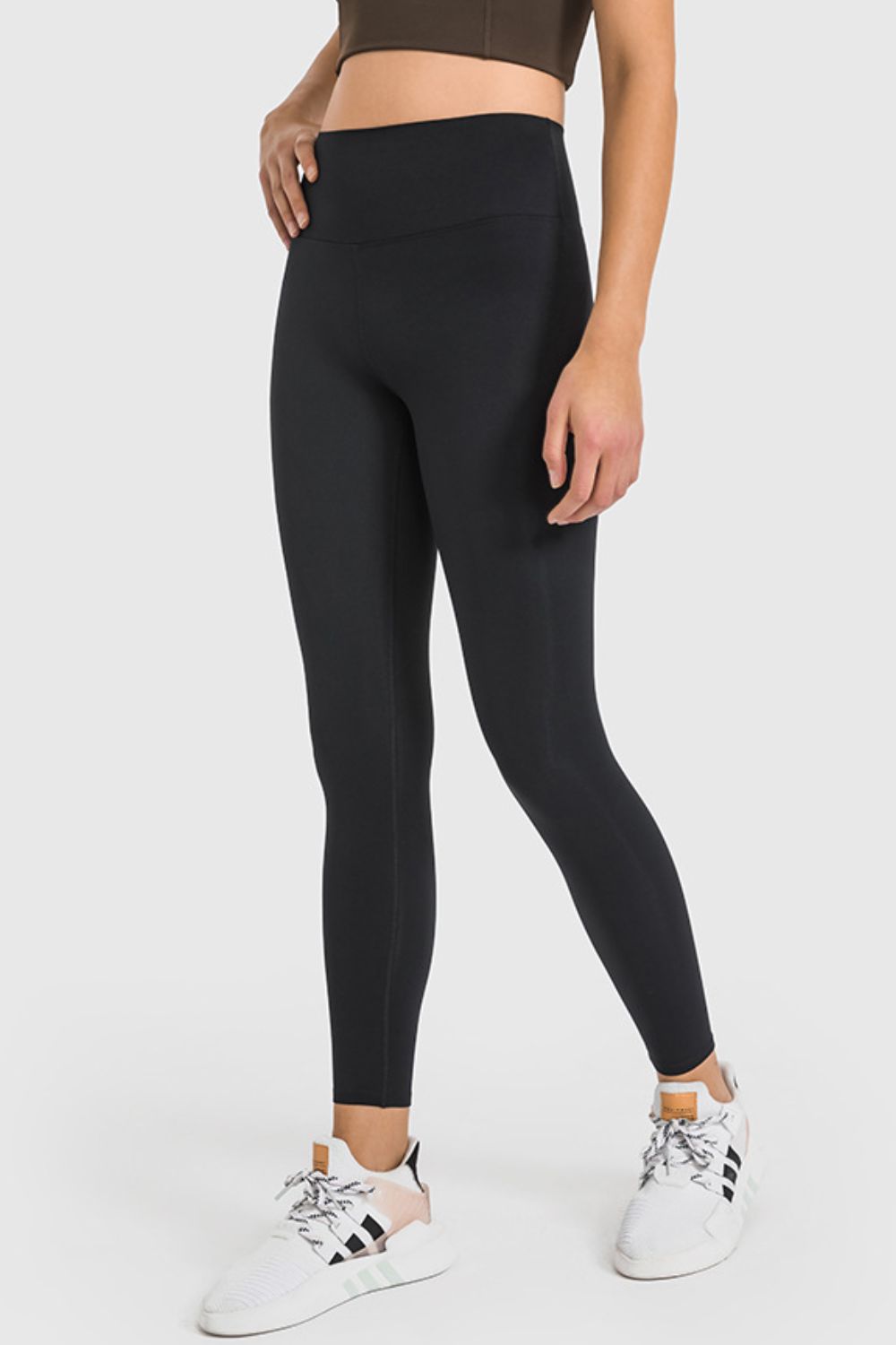 High Waist Ankle-Length Yoga Leggings-Teresa&#39;s Fashionista LLC