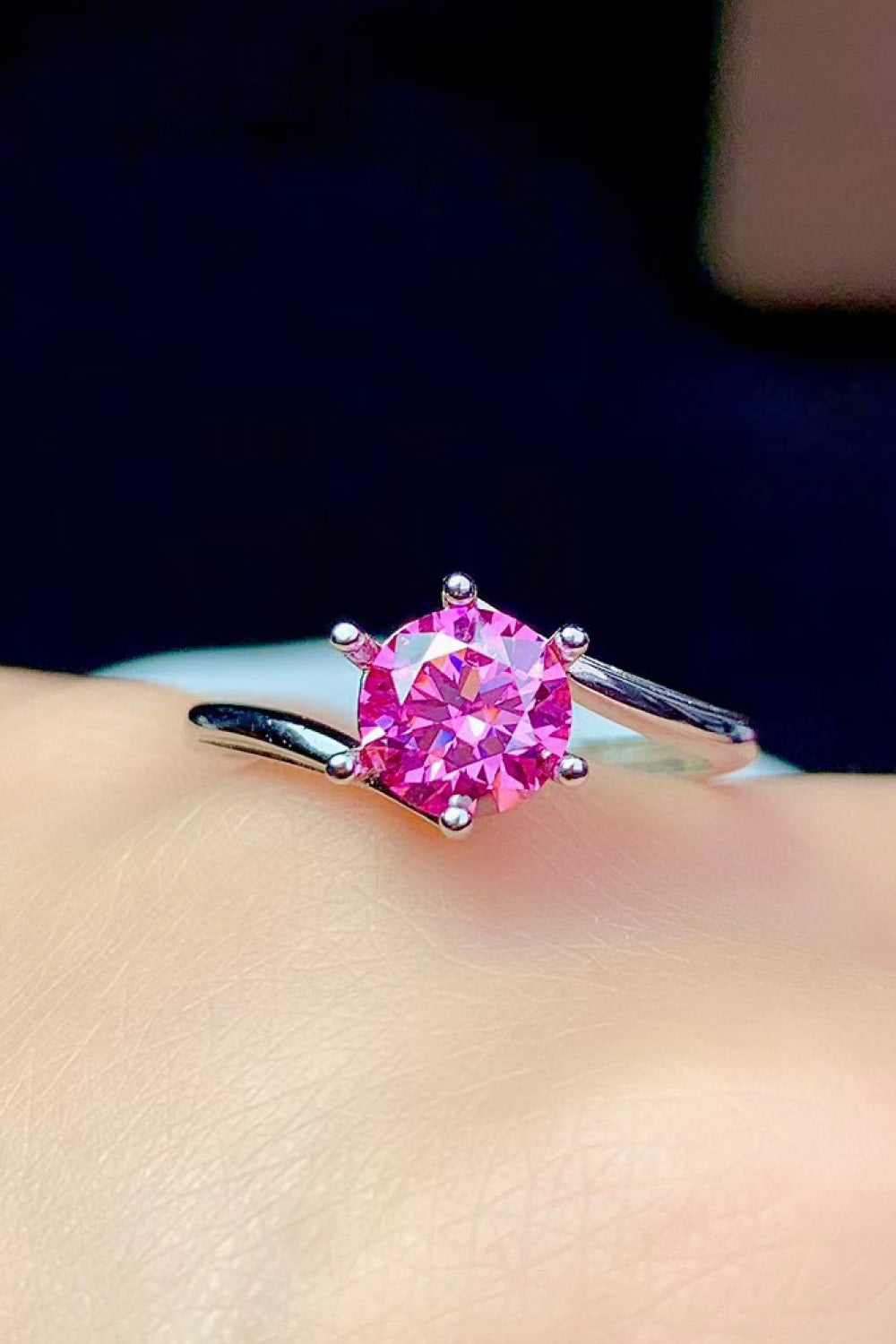 Can't Stop Your Shine 1 Carat Moissanite Ring-Teresa&#39;s Fashionista LLC