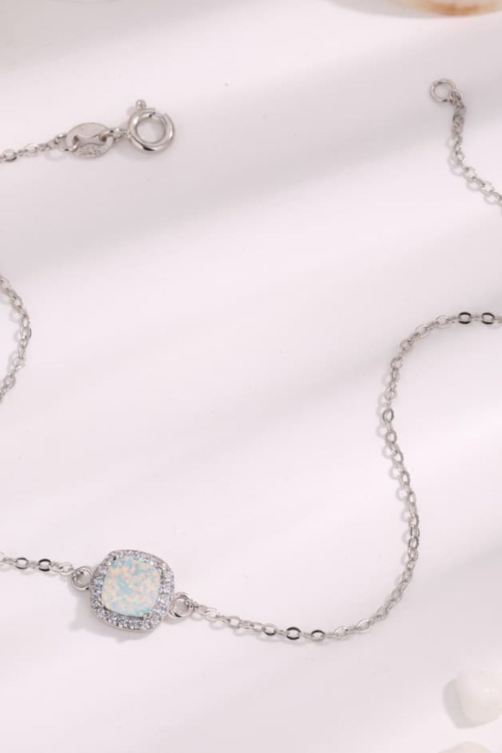 Opal Platinum-Plated Bracelet-Teresa&#39;s Fashionista LLC