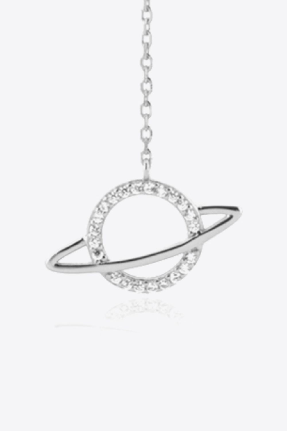 925 Sterling Silver Zircon Planet Single Earring-Teresa&#39;s Fashionista LLC