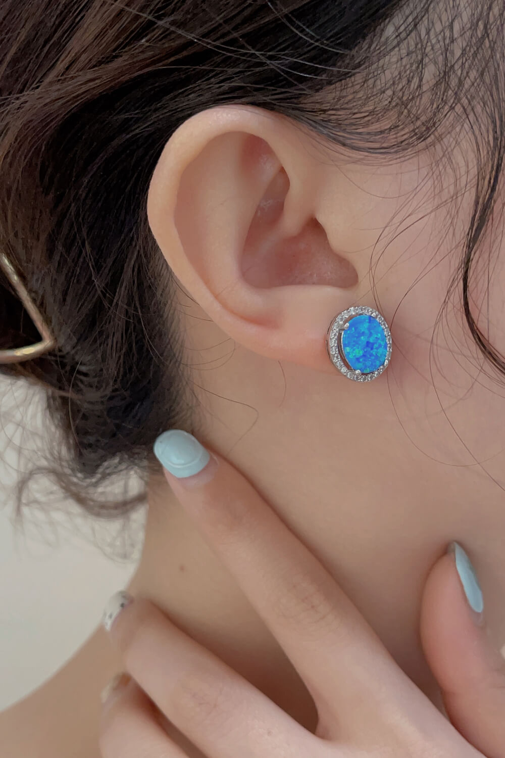 Opal Round Earrings-Teresa&#39;s Fashionista LLC