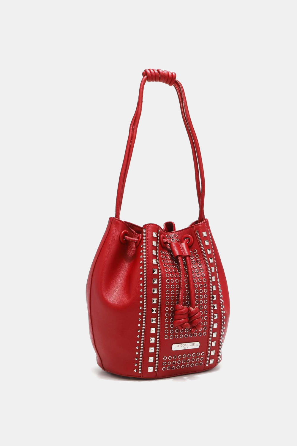 Nicole Lee USA Amy Studded Bucket Bag-Teresa&#39;s Fashionista LLC