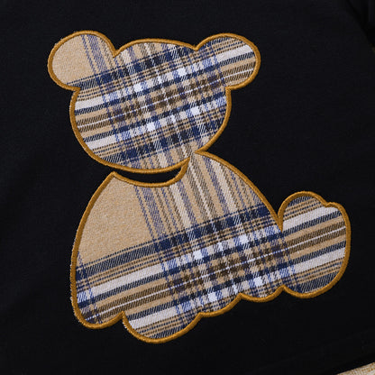 Baby Bear Graphic Round Neck Tee and Short Set-Teresa&#39;s Fashionista LLC