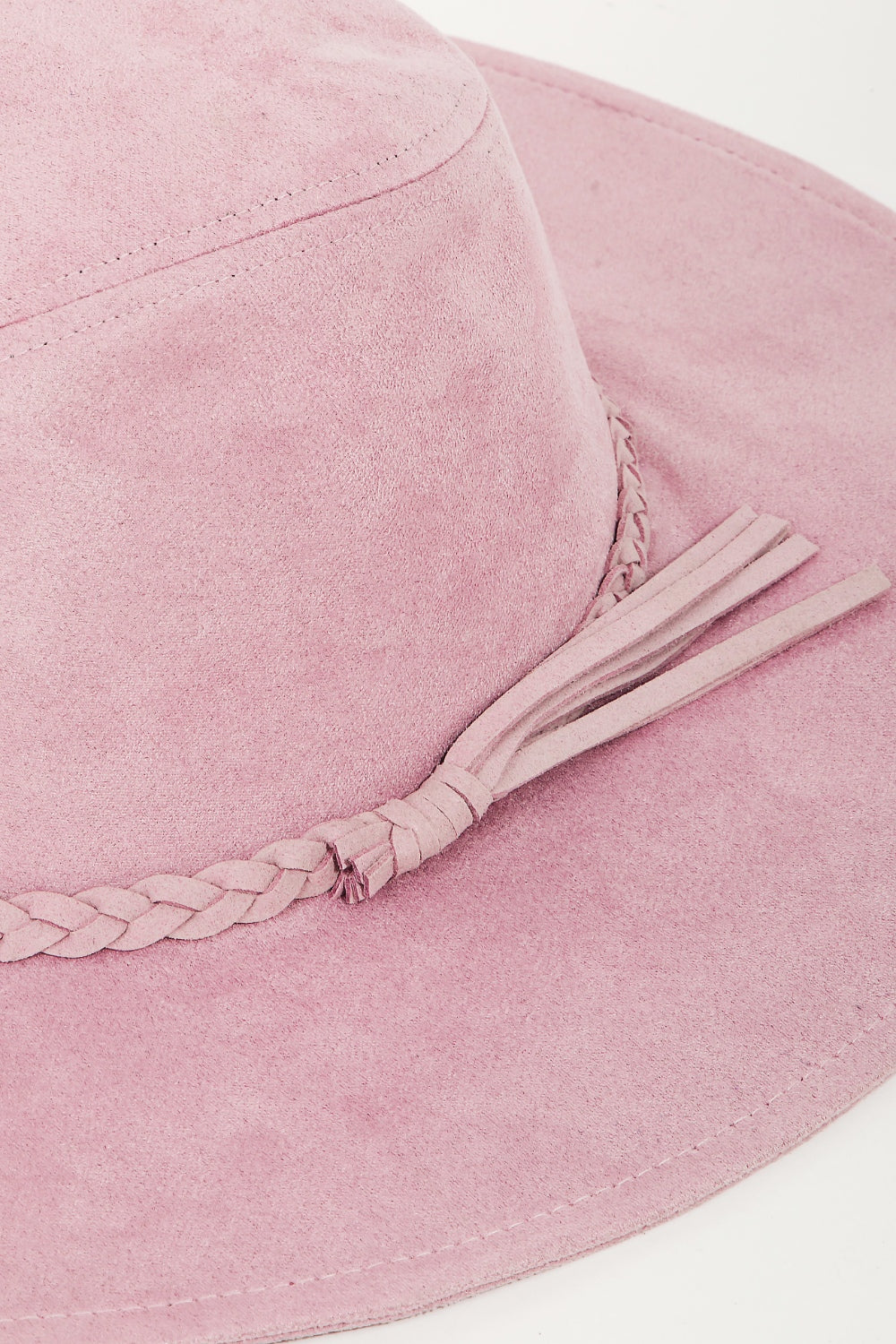 Fame Braided Faux Suede Hat-Teresa&#39;s Fashionista LLC