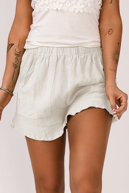 Elastic Waist Pocketed Shorts-Teresa&#39;s Fashionista LLC