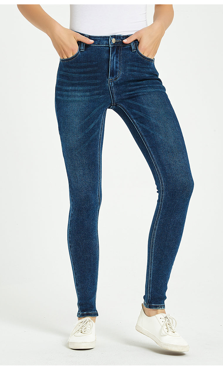 Full Size Mid-Rise Waist Skinny Jeans-Teresa&#39;s Fashionista LLC