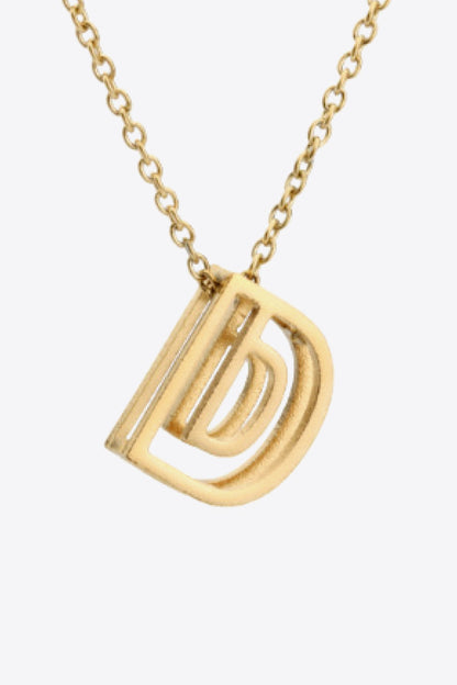 A to J Letter Pendant Nekclace-Teresa&#39;s Fashionista LLC