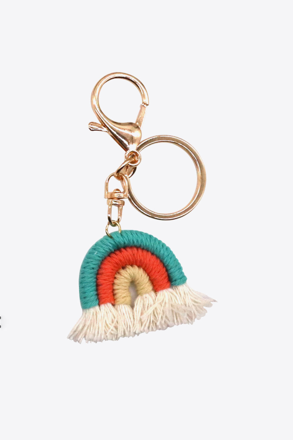 Assorted 4-Pack Rainbow Fringe Keychain-Teresa&#39;s Fashionista LLC