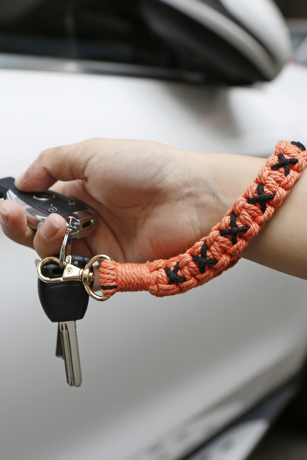 Contrast Macrame Key Chain-Teresa&#39;s Fashionista LLC