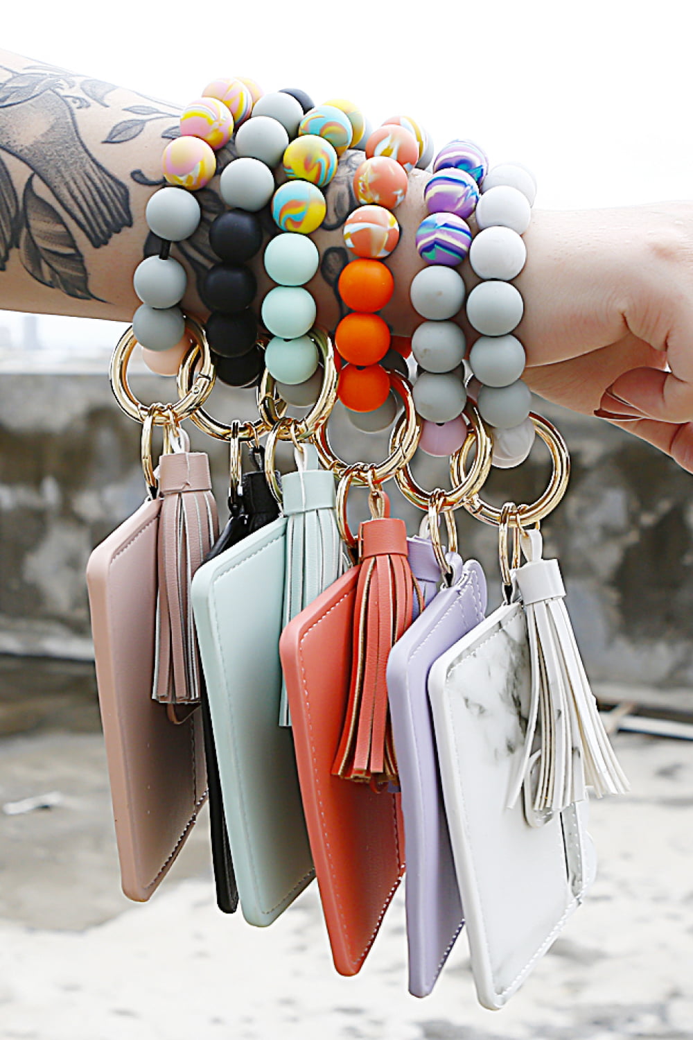 Beaded Tassel Keychain with Wallet-Teresa&#39;s Fashionista LLC