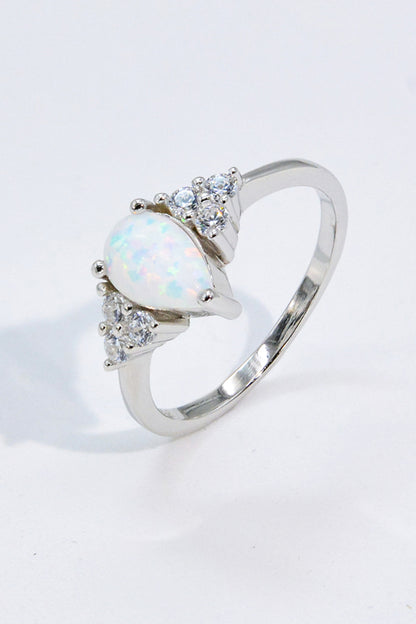 Limitless Love Opal and Zircon Ring-Teresa&#39;s Fashionista LLC