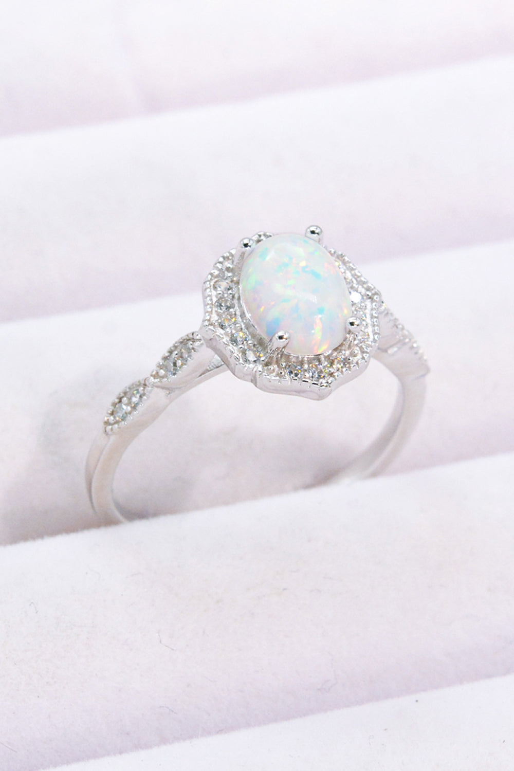 Just For You 925 Sterling Silver Opal Ring-Teresa&#39;s Fashionista LLC