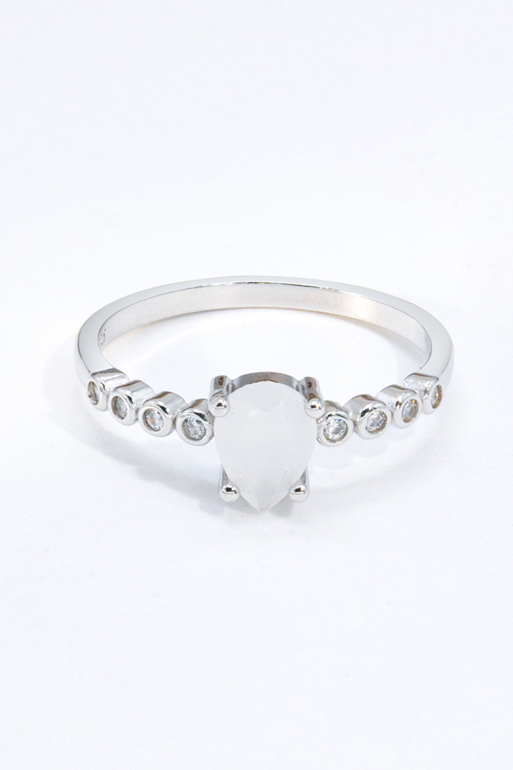 Teardrop Natural Moonstone Ring-Teresa&#39;s Fashionista LLC