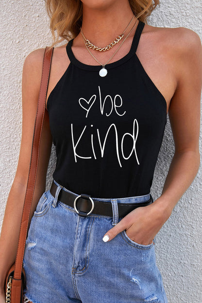 BE KIND Graphic Round Neck Tank-Teresa&#39;s Fashionista LLC