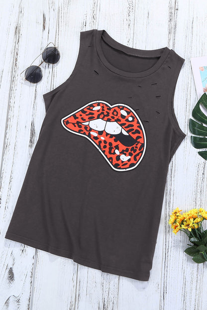 Lips Don't Lie Tank-Teresa&#39;s Fashionista LLC