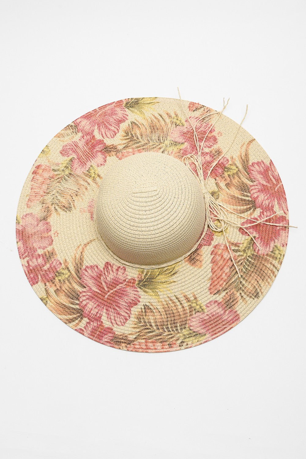 Justin Taylor Floral Bow Detail Sunhat-Teresa&#39;s Fashionista LLC