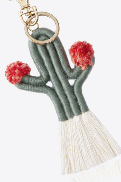 Cactus Keychain with Fringe-Teresa&#39;s Fashionista LLC