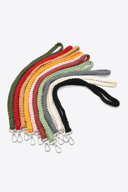 Assorted 2-Pack Hand-Woven Lanyard Keychain-Teresa&#39;s Fashionista LLC