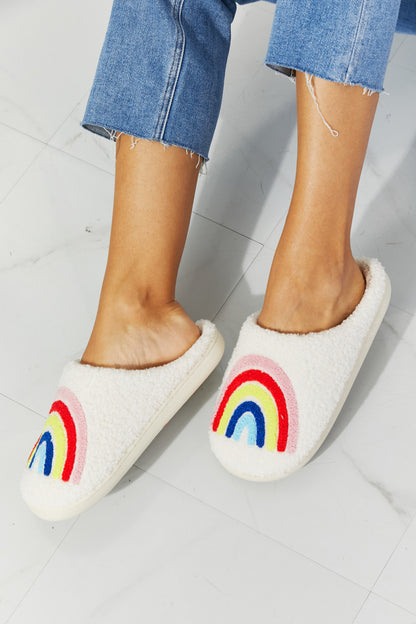 MMShoes Rainbow Plush Slipper-Teresa&#39;s Fashionista LLC