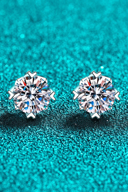 Good Day In My Mind Moissanite Stud Earrings-Teresa&#39;s Fashionista LLC