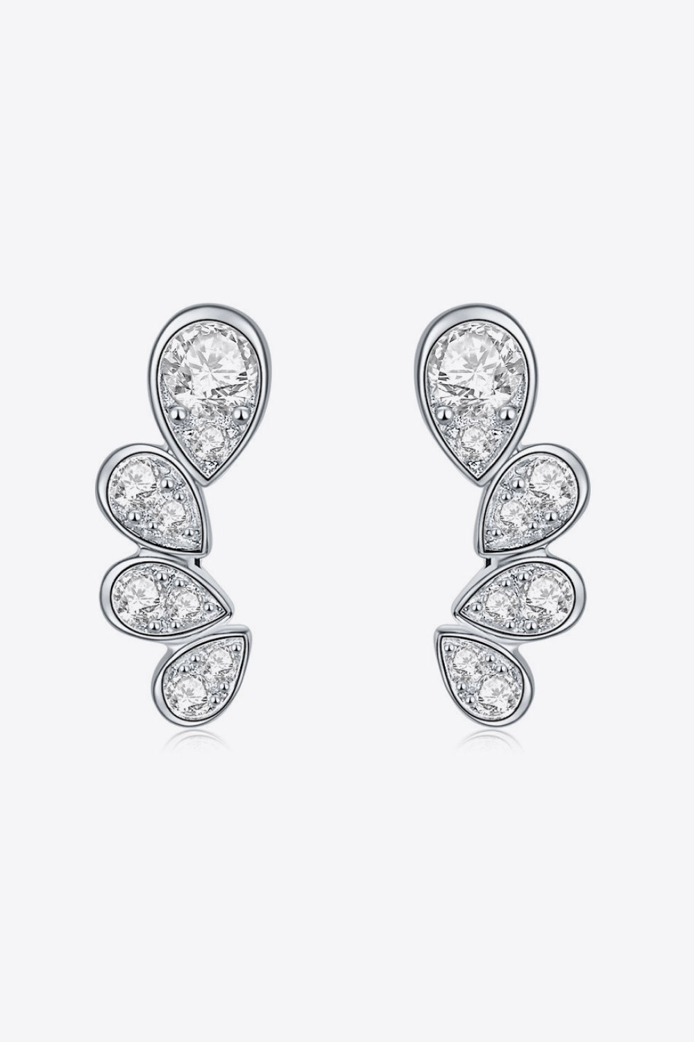 Pear Shape Moissanite Earrings-Teresa&#39;s Fashionista LLC