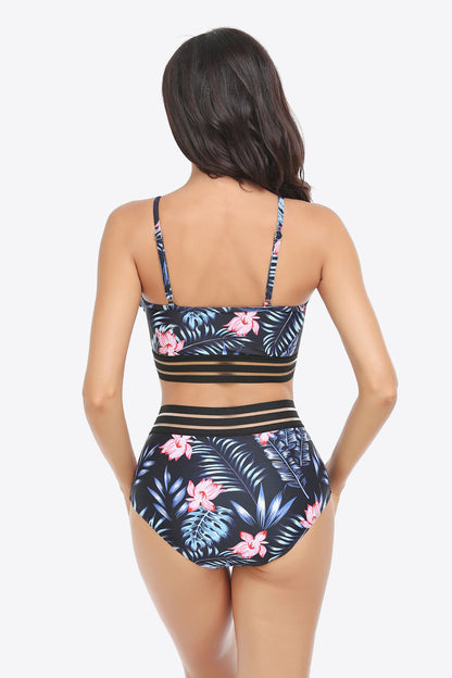 Ruffled Plunge Bikini Set-Teresa&#39;s Fashionista LLC