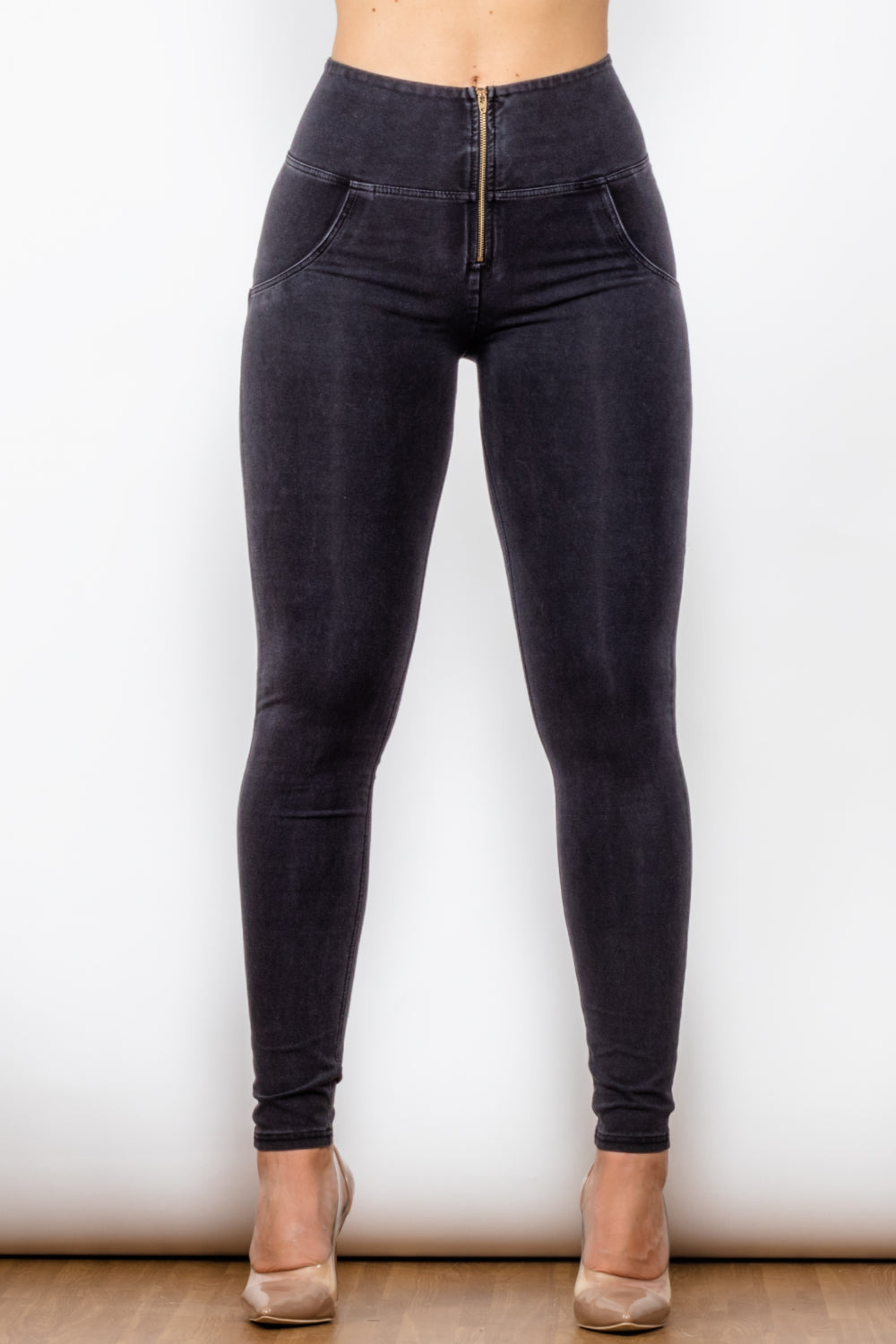 Zip Closure Skinny Jeans-Teresa&#39;s Fashionista LLC