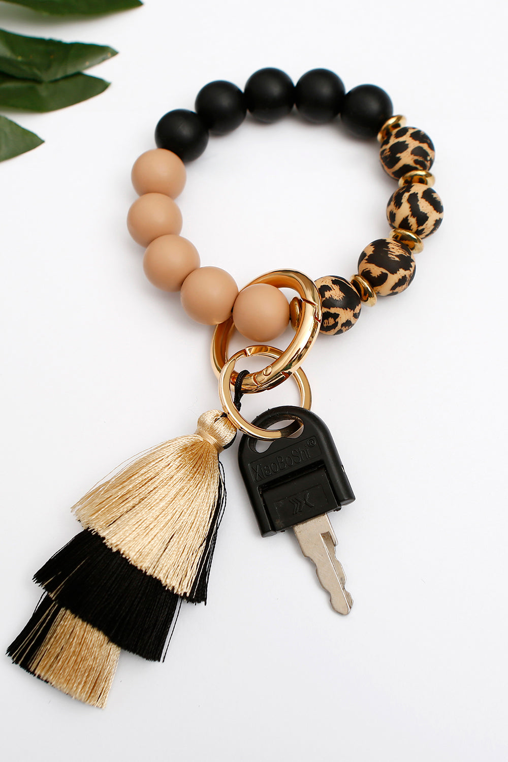 Beaded Keychain with Layered Tassel-Teresa&#39;s Fashionista LLC