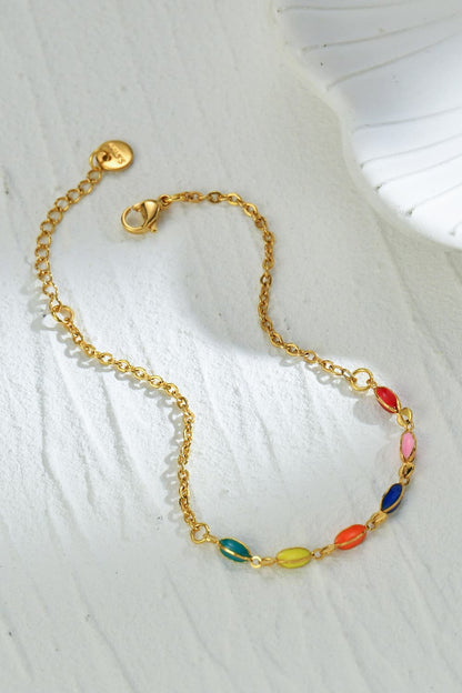 Multicolored Stainless Steel Bracelet-Teresa&#39;s Fashionista LLC