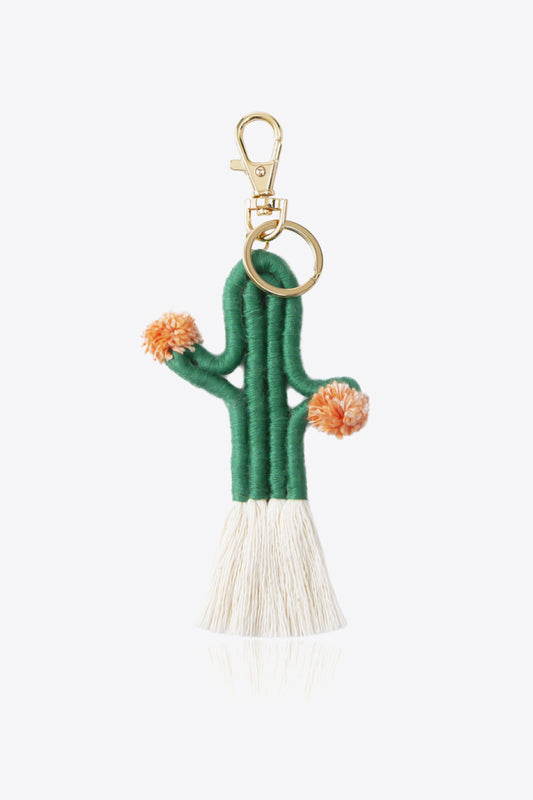 Cactus Keychain with Fringe - Teresa's Fashionista LLC