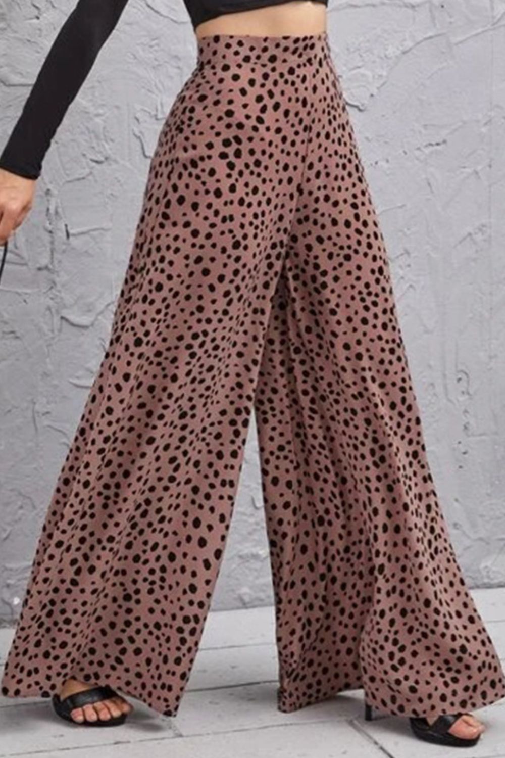 Animal Print High-Rise Culottes-Teresa&#39;s Fashionista LLC