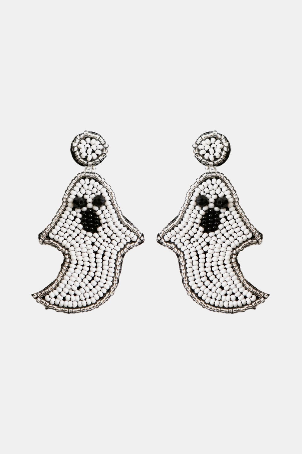 Ghost Shape Beaded Dangle Earrings-Teresa&#39;s Fashionista LLC